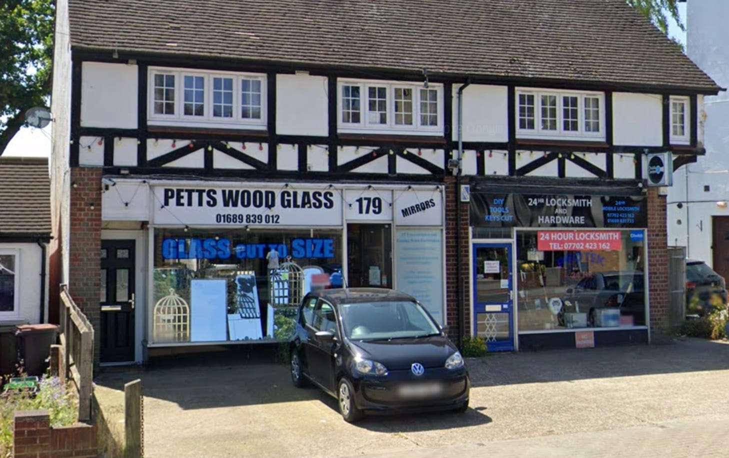 The shopfront before the new sign, by Original Petts Wood Glass Shop